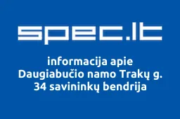 Daugiabučio namo Trakų g. 34 savininkų bendrija | spec.lt