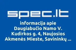 Daugiabučio Namo V. Kudirkos g. 4, Naujosios Akmenės Mieste, Savininkų Bendrija | spec.lt