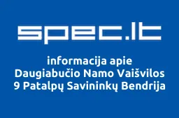 Daugiabučio Namo Vaišvilos 9 Patalpų Savininkų Bendrija | spec.lt