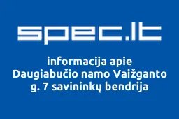 Daugiabučio namo Vaižganto g. 7 savininkų bendrija | spec.lt