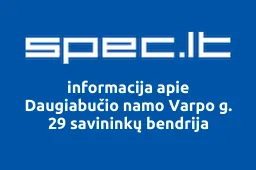 Daugiabučio namo Varpo g. 29 savininkų bendrija | spec.lt