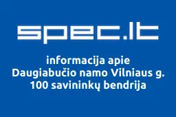 Daugiabučio namo Vilniaus g. 100 savininkų bendrija | spec.lt