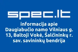 Daugiabučio namo Vilniaus g. 13, Baltoji Vokė, Šalčininkų r. sav. savininkų bendrija iliustracija