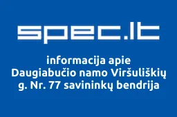 Daugiabučio namo Viršuliškių g. Nr. 77 savininkų bendrija | spec.lt