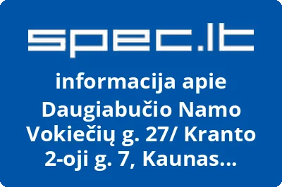 Daugiabučio namo Vokiečių g. 27 Kranto 2oji g. 7, Kaunas savininkų bendrija