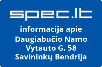 Daugiabučio namo VYTAUTO G. 58 savininkų bendrija