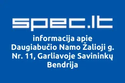 Daugiabučio Namo Žalioji g. Nr. 11, Garliavoje Savininkų Bendrija | spec.lt