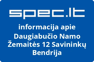 Daugiabučio Namo Žemaitės 12 Savininkų Bendrija