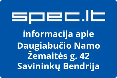 Daugiabučio Namo Žemaitės g. 42 Savininkų Bendrija