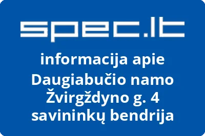 Daugiabučio namo Žvirgždyno g. 4 savininkų bendrija | spec.lt
