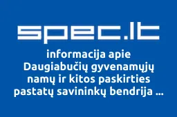 Daugiabučių gyvenamųjų namų ir kitos paskirties pastatų savininkų bendrija Beržų terasos iliustracija