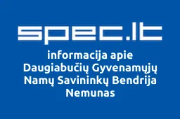 Daugiabučių Gyvenamųjų Namų Savininkų Bendrija Nemunas | spec.lt