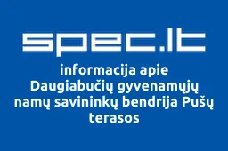 Daugiabučių gyvenamųjų namų savininkų bendrija Pušų terasos | spec.lt