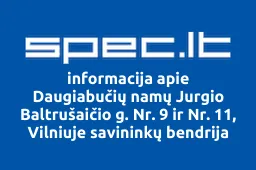 Daugiabučių namų Jurgio Baltrušaičio g. Nr. 9 ir Nr. 11, Vilniuje savininkų bendrija | spec.lt