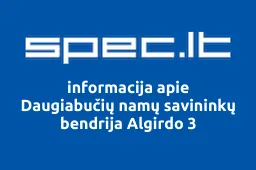 Daugiabučių namų savininkų bendrija Algirdo 3 | spec.lt