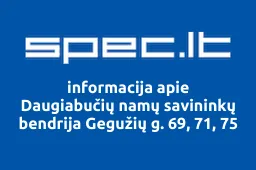Daugiabučių namų savininkų bendrija Gegužių g. 69, 71, 75 | spec.lt
