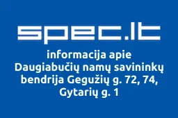 Daugiabučių namų savininkų bendrija Gegužių g. 72, 74, Gytarių g. 1 | spec.lt