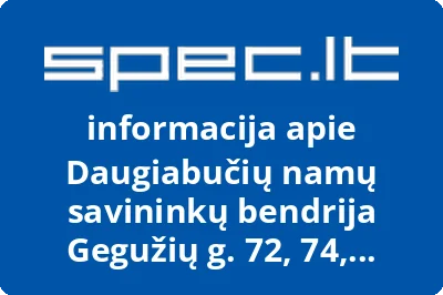 Daugiabučių namų savininkų bendrija Gegužių g. 72, 74, Gytarių g. 1