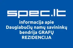 Daugiabučių namų savininkų bendrija GRAFŲ REZIDENCIJA | spec.lt