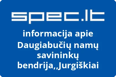 Daugiabučių namų savininkų bendrija,,Jurgiškiai | spec.lt