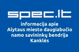 Alytaus miesto daugiabučio namo savininkų bendrija Kanklės | spec.lt