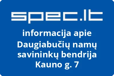 Daugiabučių namų savininkų bendrija Kauno g. 7 | spec.lt