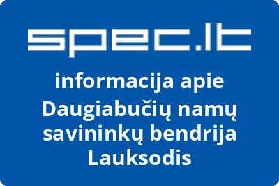 Daugiabučių namų savininkų bendrija Lauksodis | spec.lt