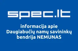 Daugiabučių namų savininkų bendrija NEMUNAS | spec.lt