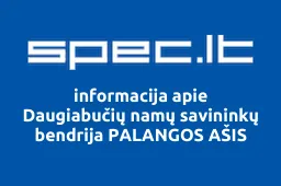 Daugiabučių namų savininkų bendrija PALANGOS AŠIS | spec.lt