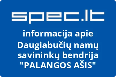 Daugiabučių namų savininkų bendrija PALANGOS AŠIS | spec.lt