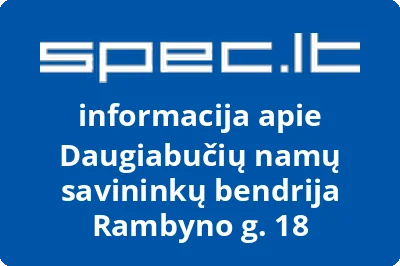 Daugiabučių namų savininkų bendrija Rambyno g. 18 | spec.lt