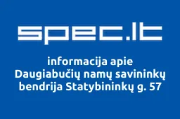 Daugiabučių namų savininkų bendrija Statybininkų g. 57 | spec.lt
