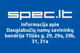 Daugiabučių namų savininkų bendrija Tilžės g. 29, 29a, 29b, 31, 31a | spec.lt