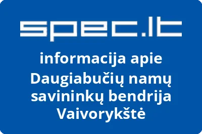Daugiabučių namų savininkų bendrija Vaivorykštė | spec.lt