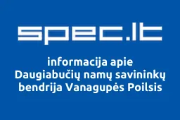Daugiabučių namų savininkų bendrija Vanagupės Poilsis | spec.lt