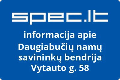 Daugiabučių namų savininkų bendrija Vytauto g. 58