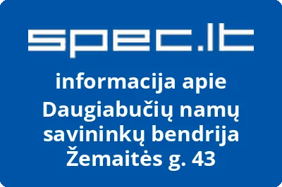 Daugiabučių namų savininkų bendrija Žemaitės g. 43 | spec.lt