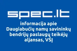 Daugiabučių namų savininkų bendrijų paslaugų teikėjų aljansas, VŠĮ | spec.lt