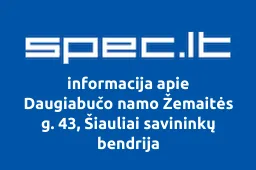 Daugiabučo namo Žemaitės g. 43, Šiauliai savininkų bendrija