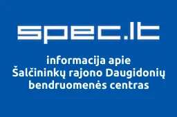Šalčininkų rajono Daugidonių bendruomenės centras iliustracija