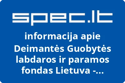 Deimantės Guobytės labdaros ir paramos fondas Lietuva - gyvūnams