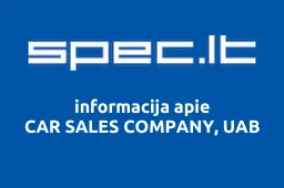 CAR SALES COMPANY, UAB iliustracija