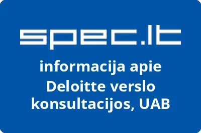 Deloitte verslo konsultacijos, UAB