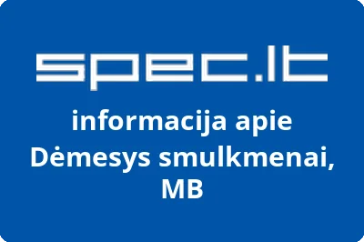 Dėmesys smulkmenai, MB