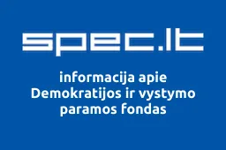 Demokratijos ir vystymo paramos fondas | spec.lt