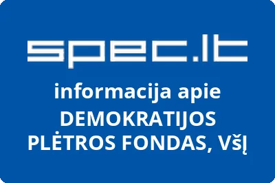 Demokratijos plėtros fondas, VŠĮ