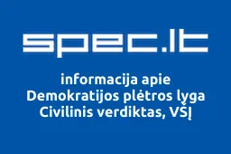 Demokratijos plėtros lyga Civilinis verdiktas, VŠĮ | spec.lt