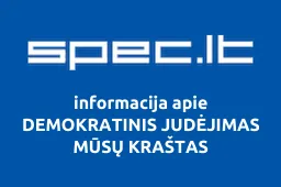 DEMOKRATINIS JUDĖJIMAS MŪSŲ KRAŠTAS