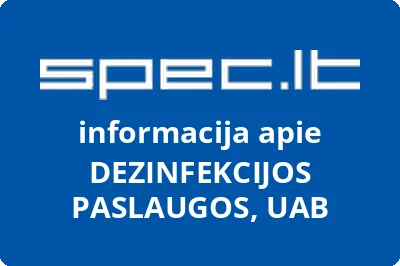 Dezinfekcijos paslaugos, UAB