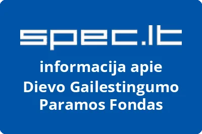 DIEVO GAILESTINGUMO paramos fondas